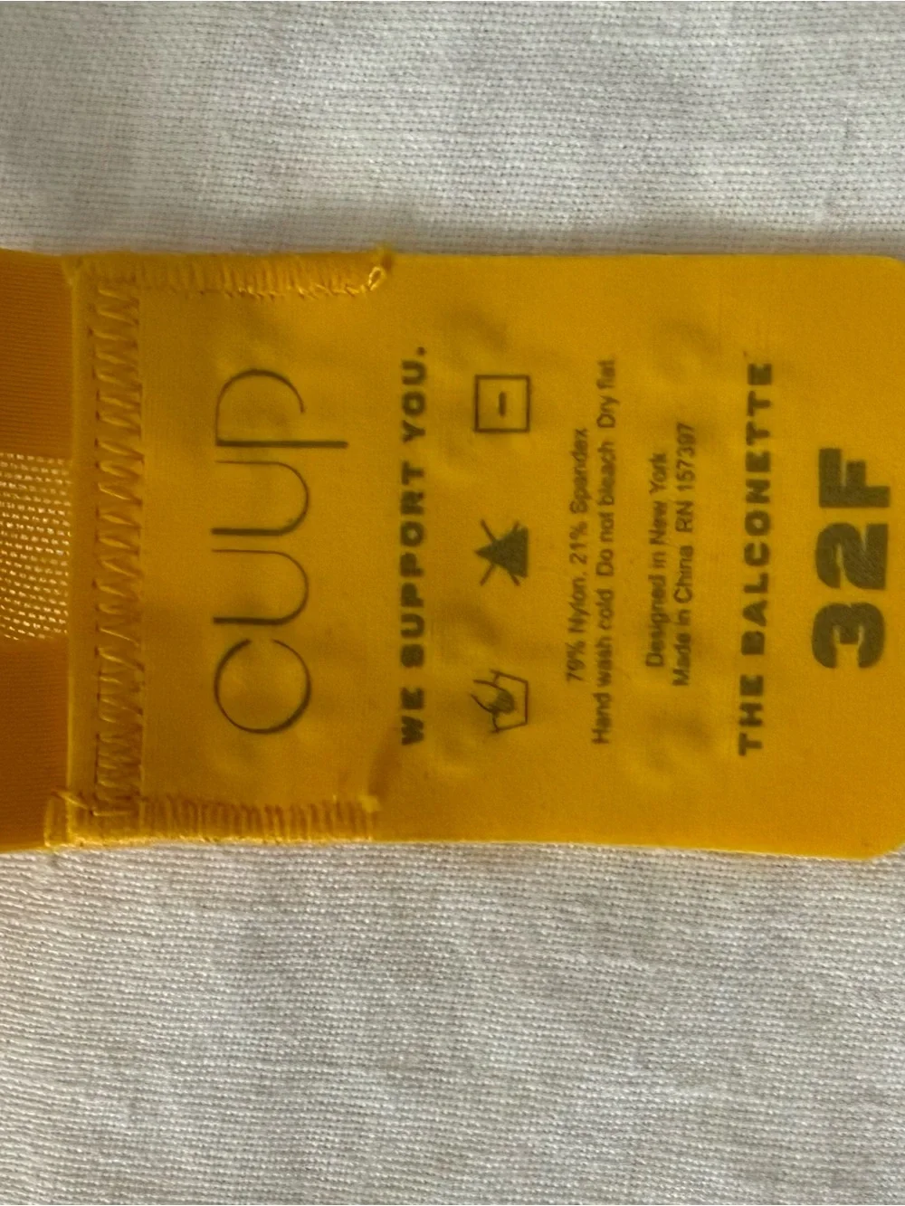 Cuup- The Scoop” in micro Marigold Size 32F